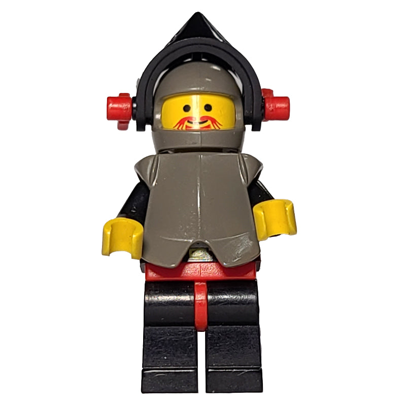 fig-000072 – Knight (Breastplate on Black) - Black Legs, Armor, Red Dragon Plume