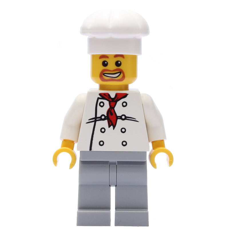 fig-000073 – Chef, Red Neckerchief, Light Bluish Gray Legs, Goatee Beard