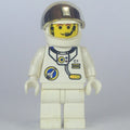 fig-000079 – Astronaut, White, White Hips, Helmet with Large Chrome Gold Visor, Headset