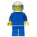fig-000133 – Man, Plain Blue, White Helmet with Visor