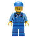 fig-000158 – Medium Blue Torso, Blue Overall, Blue Cap