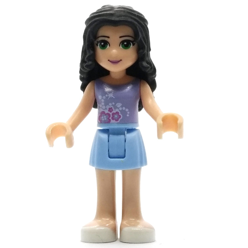 fig-000192 – Emma - Lavender Top, Bright Light Blue Skirt