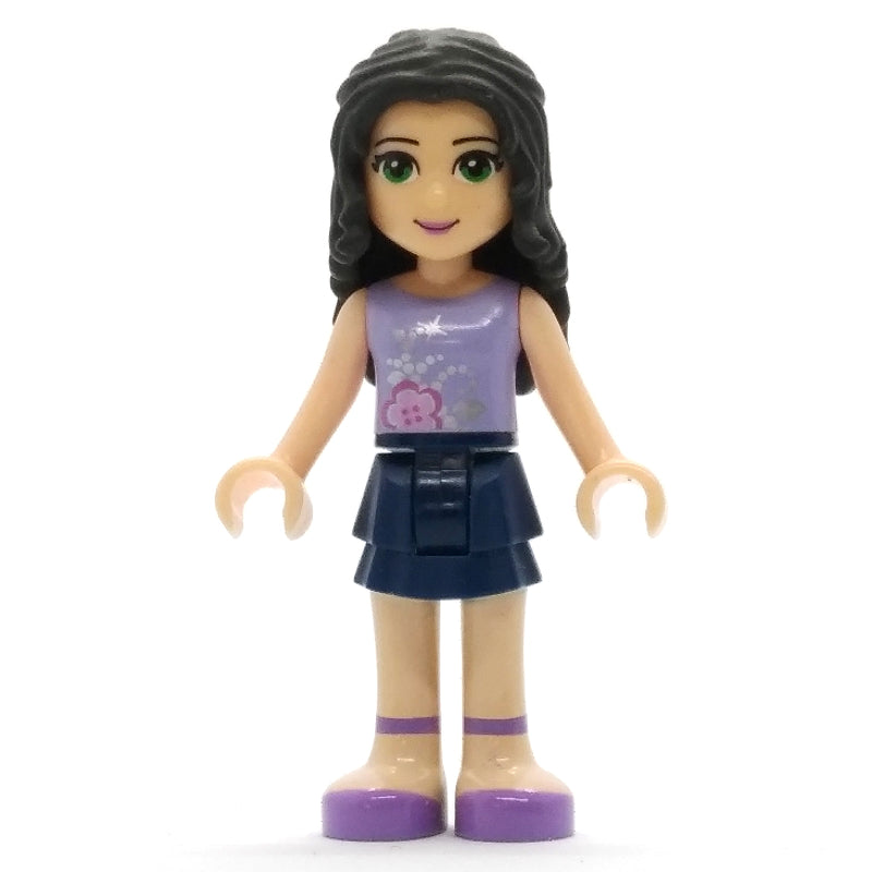 fig-000219 – Emma - Lavender Top, Dark Blue Skirt