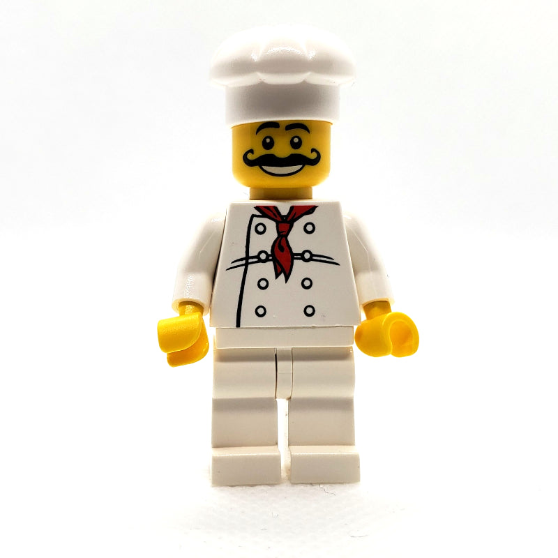 fig-000224 – Chef, Red Neckerchief, White Legs, Moustache