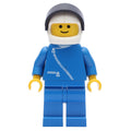 fig-000242 – Racer, Blue Jacket with Zipper, White Helmet with Visor