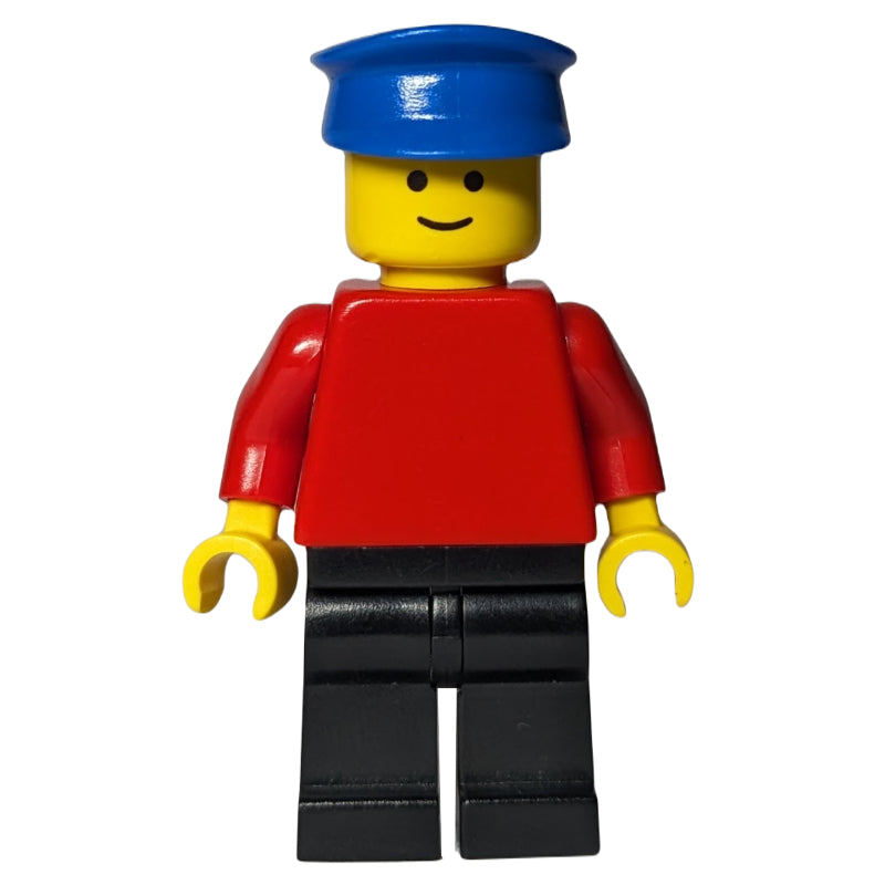 fig-000289 – Man, Plain Red Torso, Black Legs, Blue Hat