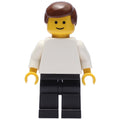 fig-000310 – Man - White Torso, Black Legs Brown Hair