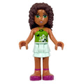 fig-000513 – Andrea - Lime Top, Light Aqua Skirt
