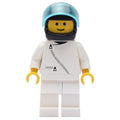 fig-000514 – Racer, White Jacket with Zipper, Black Helmet with Visor