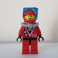fig-000530 – Diver, Man, Red Wetsuit, Red Helmet with Mask, Airtank, Stubble