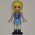 fig-000533 – Stephanie - Lavender Jacket, Scarf, Light Aqua Skirt