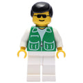 fig-000547 – Man, Green Jacket, White Legs, Black Hair