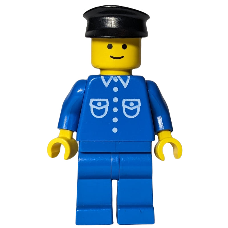 fig-000549 – Blue Torso Shirt, Blue Legs, Black Hat