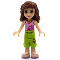 fig-000570 – Olivia - Bright Pink Top, Lime Trousers