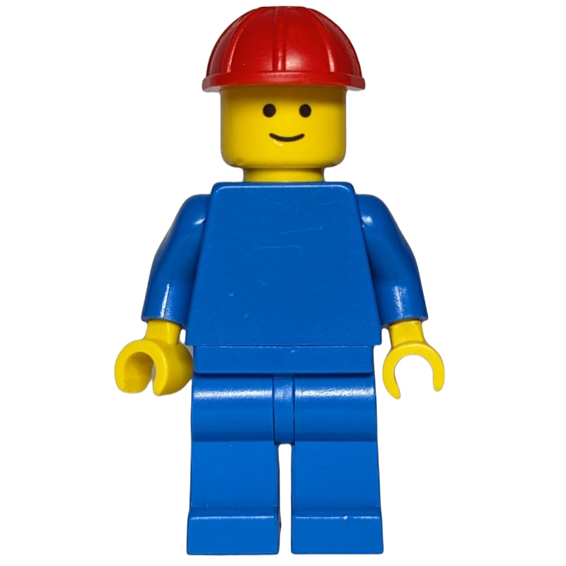 fig-000577 – Man, Plain Blue, Red Hard Hat
