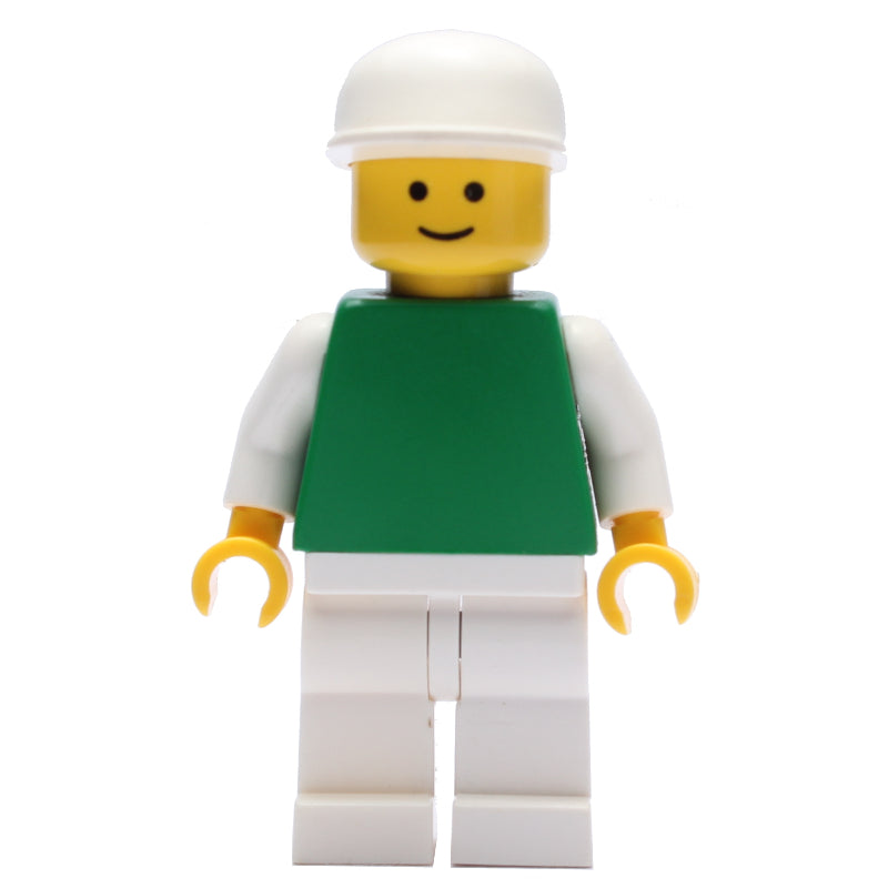 fig-000599 – Green Torso, White Legs, White Cap