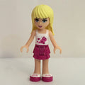 fig-000611 – Stephanie - White Top, Magenta Skirt