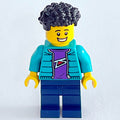 fig-000663 – Man, Dark Turquoise Jacket, Dark Blue Legs, Black Hair