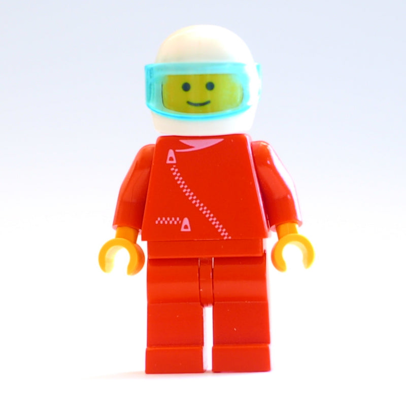 fig-000718 – Racer, Red Jacket with Zipper, White Helmet with Visor