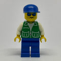 fig-000728 – Man, Green Jacket, Blue Legs, Blue Cap, Blue Sunglasses