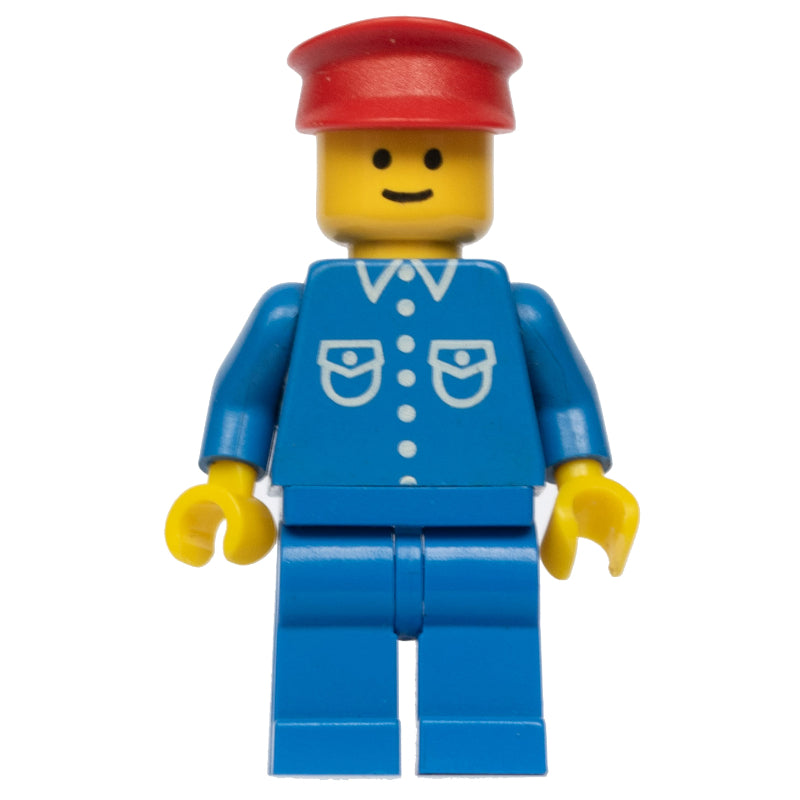 fig-000733 – Man - Blue Jacket, Blue Legs, Red Hat