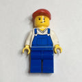 fig-000775 – White Torso, Blue Overall, Red Cap, Male (3626c Head)