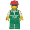 fig-000789 – Man, Green Jacket, Green Legs, Red Cap, Blue Sunglasses