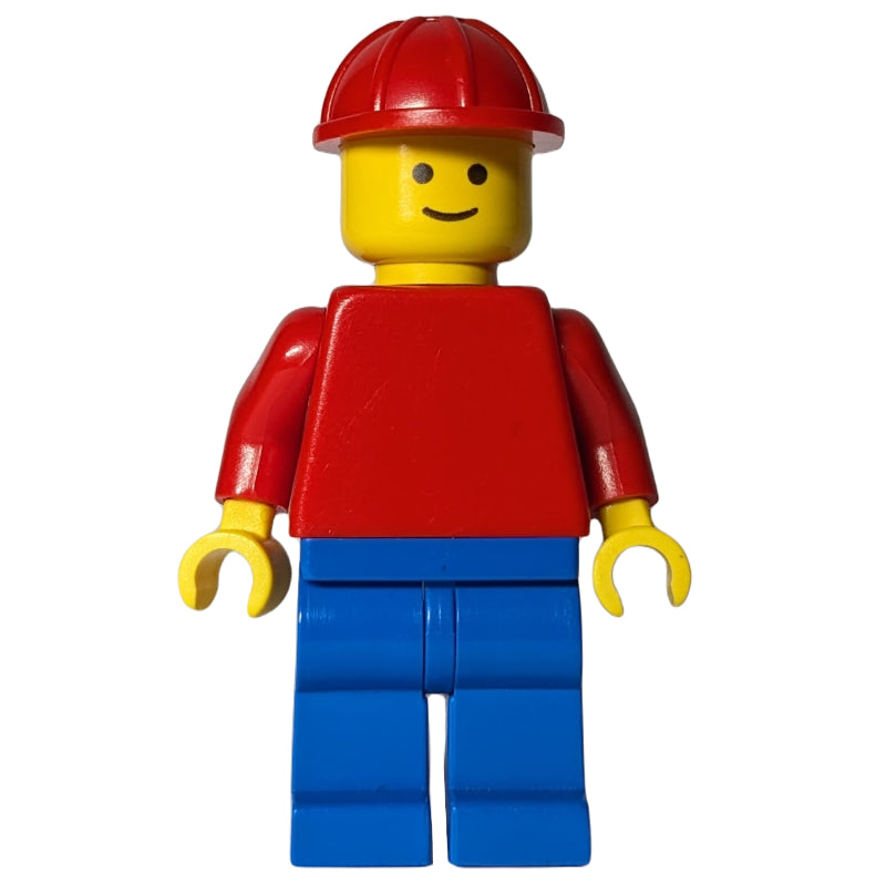 fig-000834 – Man, Red Torso, Blue Legs, Red Hard Hat