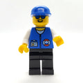 fig-000842 – Coast Guard, Blue Jacket with Zipper and ID Badge, Blue Cap, Blue Sunglasses
