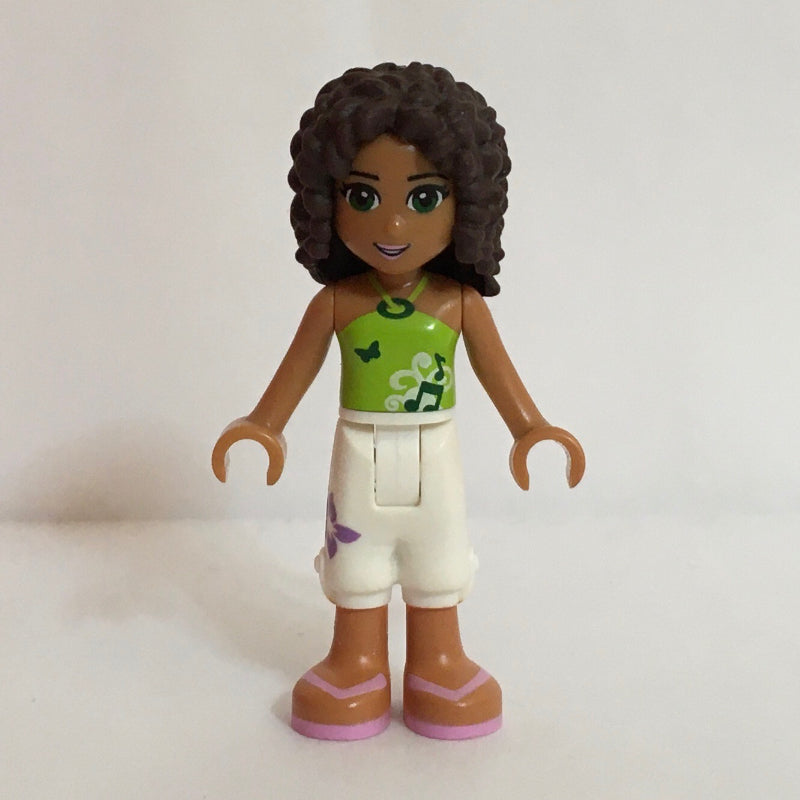 fig-000861 – Andrea - Lime Top, White Trousers