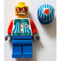 fig-000867 – Race Driver, White Torso, Blue Legs, Blue Helmet