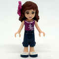 fig-000886 – Olivia - Magenta Top, Dark Blue Trousers, Bow