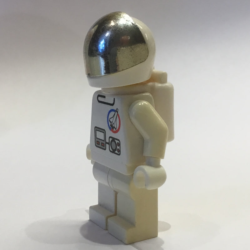 fig-000980 – Astronaut, White, Helmet with Large Chrome Gold Visor, Airtanks, Headset