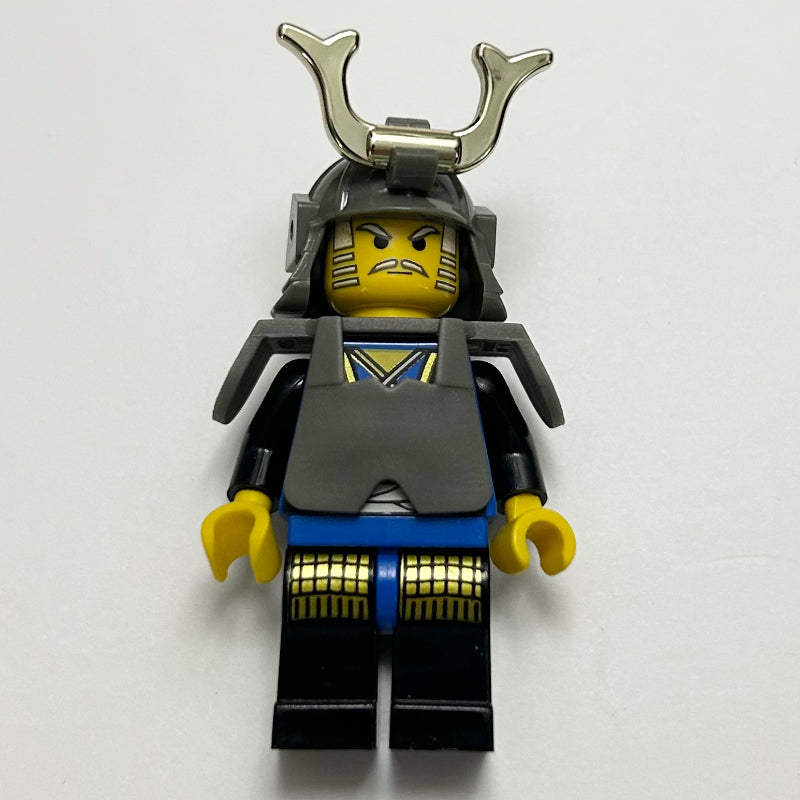 fig-001011 – Shogun, Armor and Helmet with Horn, Blue and Black Robe