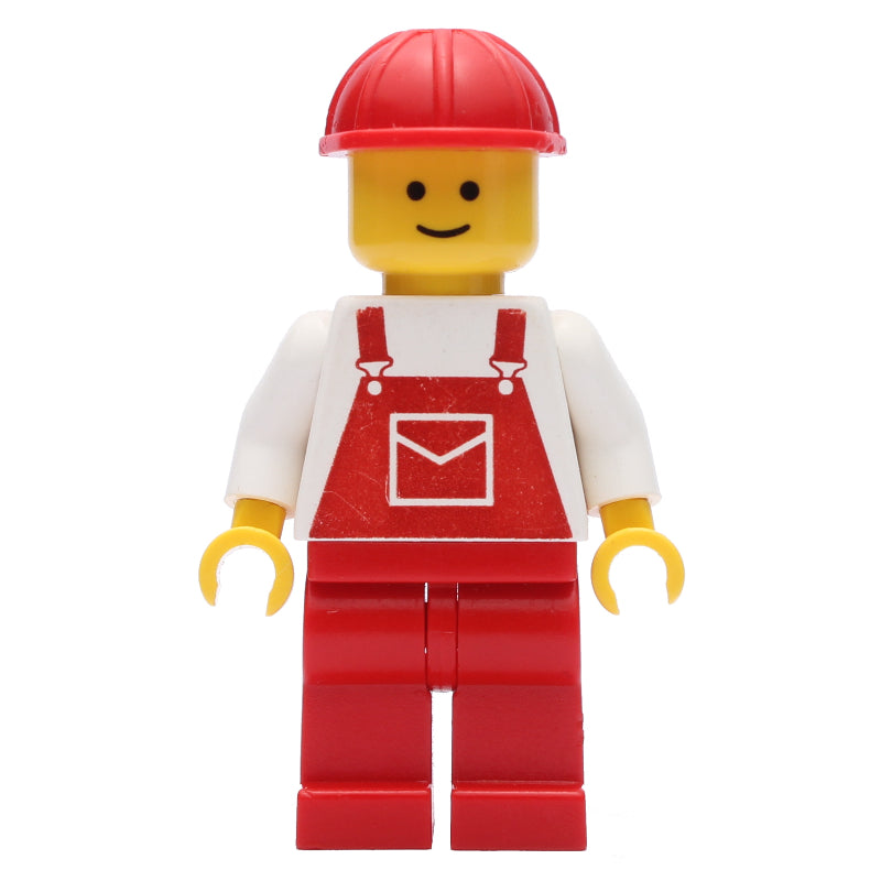 fig-001046 – Man, Red Overalls, Red Hard Hat (3626a Head)