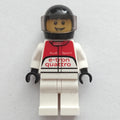 fig-001066 – Race Driver, White Torso, White Legs, Black Helmet, Audi