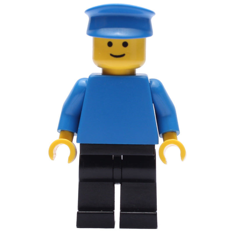 fig-001142 – Man, Plain Blue Torso, Black Legs, Blue Hat