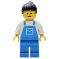 fig-001161 – White Torso, Blue Overall, Black Hair
