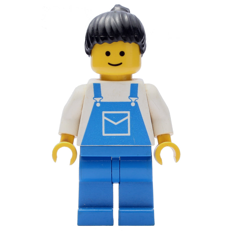 fig-001161 – White Torso, Blue Overall, Black Hair