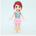 fig-001163 – Mia - Sand Green Top, Bright Pink Skirt