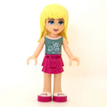 fig-001169 – Stephanie - Sand Green Top, Magenta Skirt