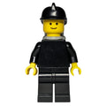 fig-001178 – Fireman, Plain Black, Black Helmet, Light Gray Airtanks