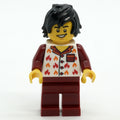 fig-001207 – Man, Dark Red and White Pajamas