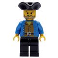 fig-001236 – Pirate - Brown Shirt, Black Legs, Black Tricorne