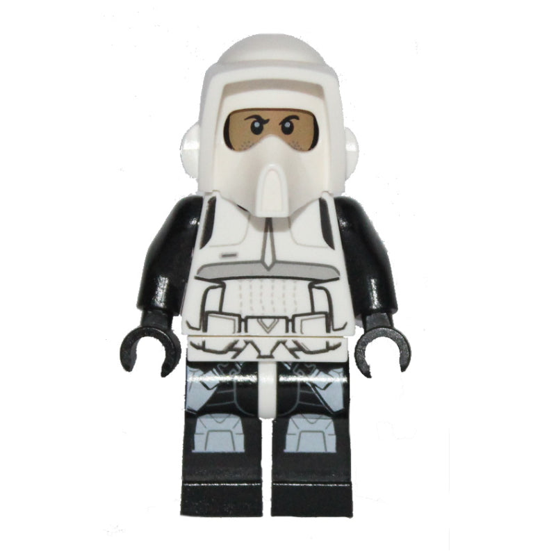 fig-001257 – Scout Trooper, Printed Black Head, Black Legs