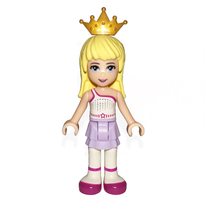 fig-001303 – Stephanie - White Top, Lavender Skirt