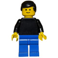 fig-001309 – Man - Black Torso, Blue Pants, Black hair