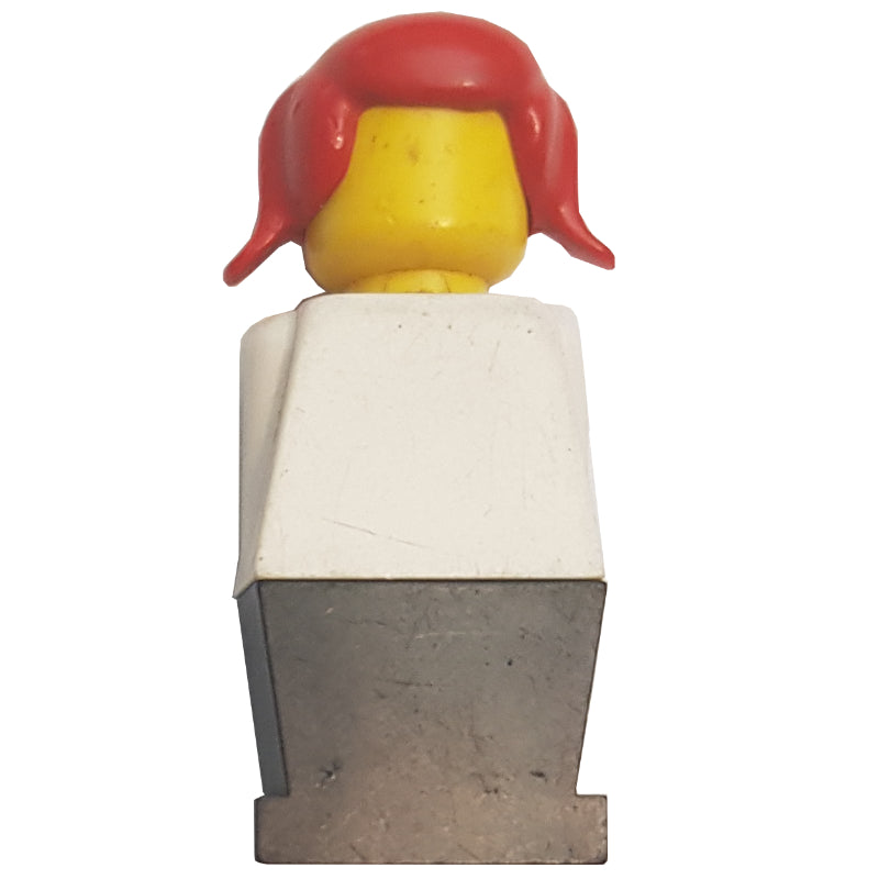 fig-001361 – LEGOLAND White Torso, Black Legs, Red Hair