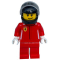 fig-001378 – Race Driver, Red Torso, Red Legs, Black Helmet, Ferrari 3