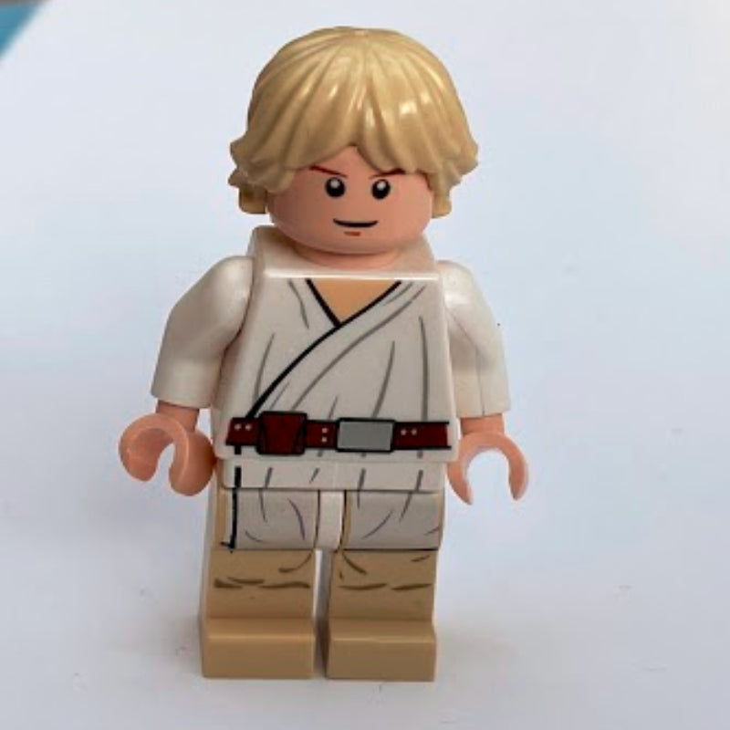 fig-001384 – Luke Skywalker, White Robe, Tan Legs, Single Sided Head